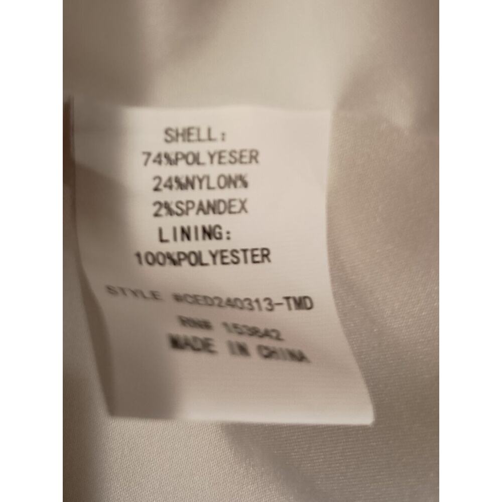 MELLODAY, SIZE LARGE PALE YELLOW AND WHITE STRIPE SUMMER DRESS. New W/O Tags - Picture 5 of 5